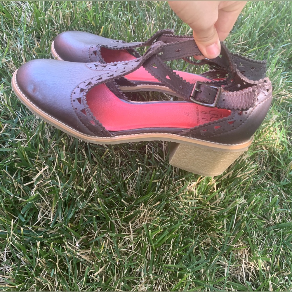 Good Guys Don’t Wear Leather Vegan T-Strap Heels